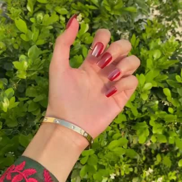 Romantic Cool Short Square Press-On Nails | Seybella