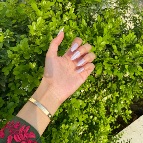 Romantic Cool Almond Shaped Fake Nails Set | Seybella