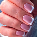 short french nails images bronze