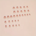 French tip nude nails with white tips