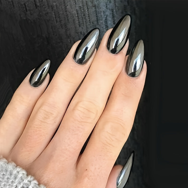 black nail art designs