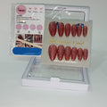 blue chrome nail designs