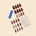 matte velvet nails  scholl velvet nail
