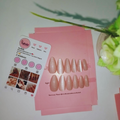glossy short acrylic nails