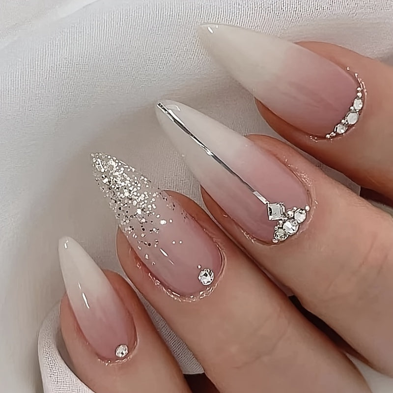 french tip nail designs pink