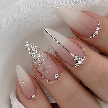 french tip nail designs pink