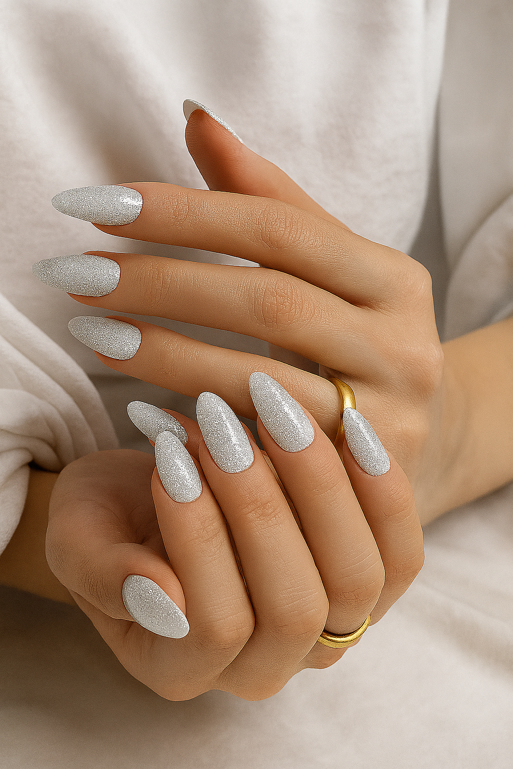 glitter fade nails