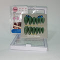green nails stiletto