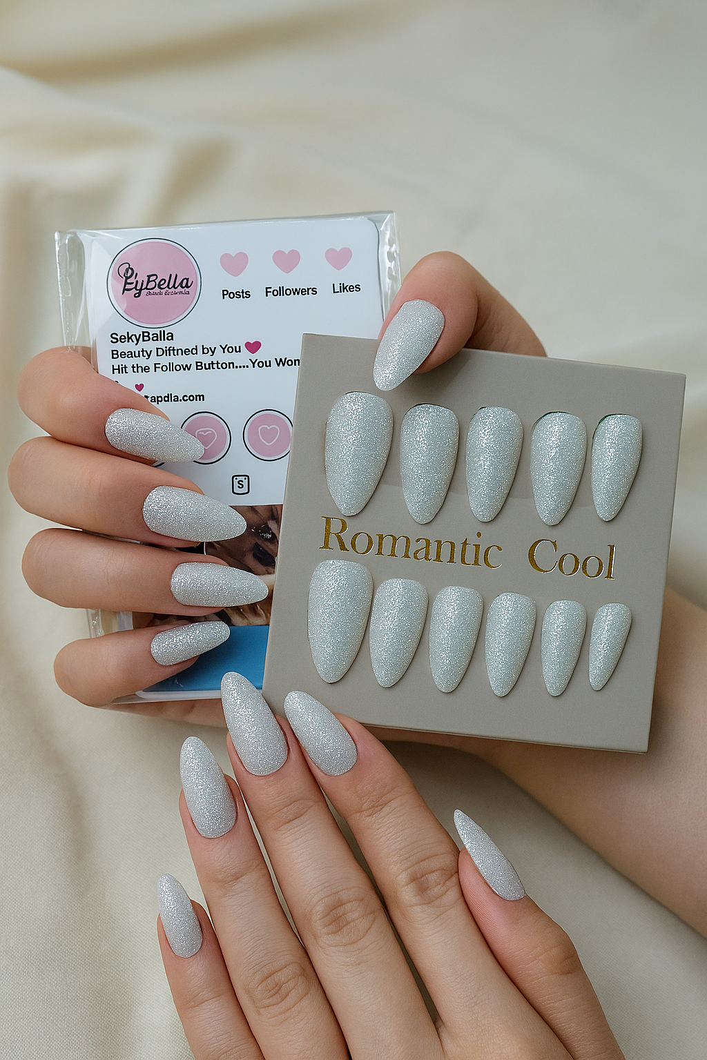 nude nails white