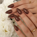 pink almond nails