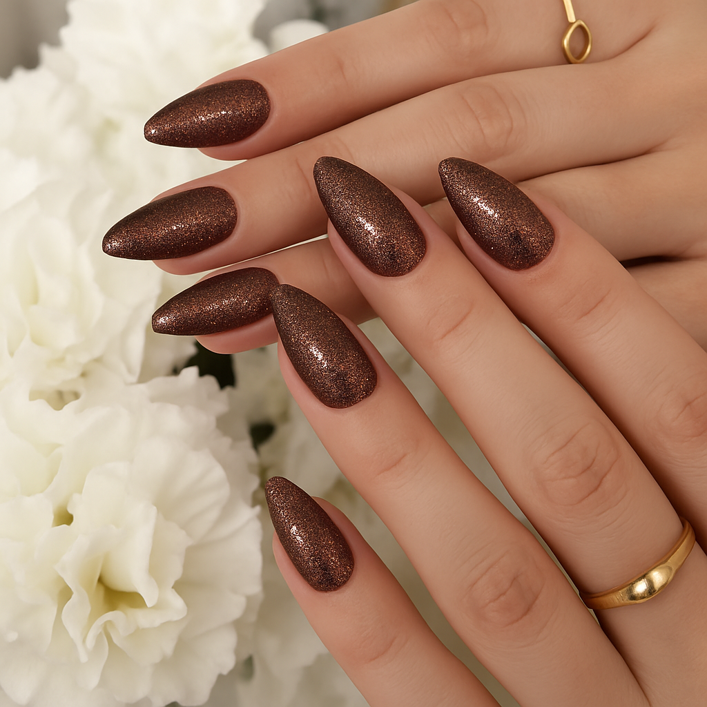 pink almond nails