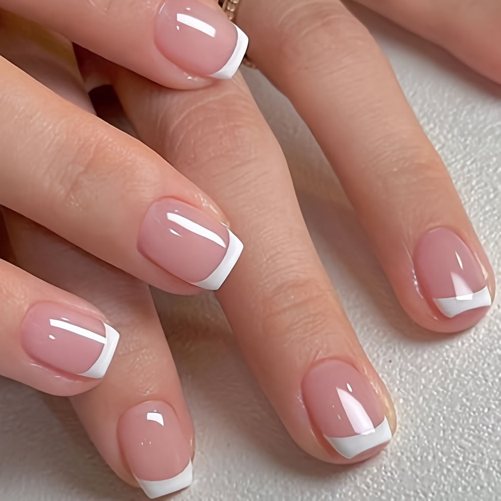 short french tip nails